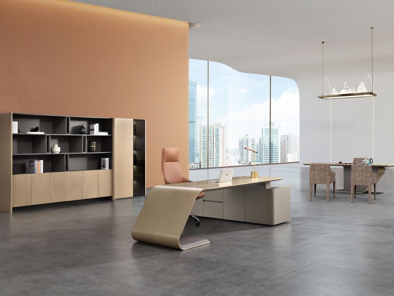 班台+背柜+茶柜